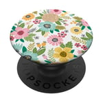 Floral Pop Mount Socket Botanical Vintage Garden Flower PopSockets Grip and Stand for Phones and Tablets PopSockets Adhesive PopGrip