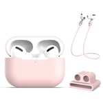 Silikonfodral till Laddningsetui & Tillbehör för Apple AirPods Pro - Rosa