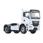 WIKING 077652 MAN TGS 18,510 4x4 BL Camion à 2 Essieux, Modèle réduit détaillé de Camion, 1:32, métal/plastique, à partir de 14 ans, multiples Fonctionnalités, avec Système de régulation de la Pression des Pneus, Calandre pivotante, Blanc