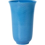 Lyngby Porcelæn - Rhombe Color vase 20 cm blå porselen