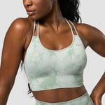 Define Seamless Tie Dye Sports Bra, Light Sea Green