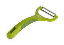 Kuhn Rikon Éplucheur en Y vert Piranha avec lame en acier inoxydable - Éplucheur de légumes - Éplucheur de pommes de terre tranchant pour cuisine - Kuhn Rikon Accessoires de cuisine