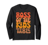 Boss Of The Kids Table Cute Fall Thanksgiving Turkey Day Long Sleeve T-Shirt