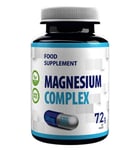 Magnesium Complex 500mg 120 Capsules 3 Forms Magnesium Citrate Glycinate Taurate