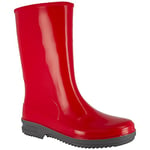 Spirale Femme Tommy Red Botte de Pluie, Rouge, 36 EU