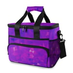 Sac Cooler, Fond Violet foncé Vecteur Polygonal coloré 15l Grand isolé Déjeuner Pique-Nique Sac Cooler, Sac à Dos Cooler JIAJIAFUDR