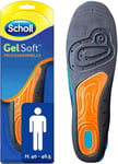 ⭐️✅SCHOLL INSOLES GEL ACTIVE WORK FOR MEN UK 7-12, EU 40-46.5 GREY, ONE SIZE✅️