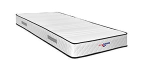 Matelas Mathieu a Ressorts Ensaches + 3,5 cm de Face de Contact Latex 70 Kg/m3-140x200 Hauteur +/- 20,5 cm - Accueil Ferme - Soutien Ferme - 5 Zones de Confort -