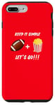 iPhone 7 Plus/8 Plus Funny Football Party, Game Day Party Football and Popcorn Case