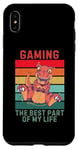 Coque pour iPhone XS Max Dinosaure vintage The Best Part Of My Life Gaming Lover