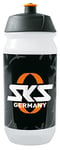 SKS GERMANY Logo Bottle Small Gourde de 500 ML au Design (Accessoire de vélo pour Tous Les Porte-bidons Courants, Valve Push-Pull Anti-Fuite, Forme Ergonomique, Bouchon Amovible) Unisex-Adult, Black