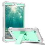 Samsung Galaxy Tab A7 Lite 8,7" Compatible Case 2021 (SM-T220/T225) 3 Couches Antichoc avec Support intégré pour Galaxy Tab A7 Lite Vert