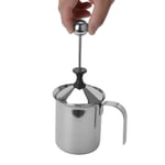 YORKING 800ml Manual Milk Frother Stainless Steel Milk Frother Creamer Handheld Milk Froth Pot With Filter Manual Pump Milk Frother For Coffee Cappuccino Latte Hot Chocolate