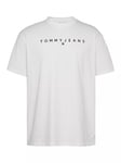 Tommy Jeans Cotton Slim Fit Short Sleeve Linear Logo T-Shirt