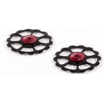 Poulies en céramique pour SRAM XX1/XO1 - Compatibles 10/11s, Noir Cema