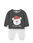 Set Knit For Baby Boy -Bci Sets Sets With Long-sleeved T-shirt Grey Boboli