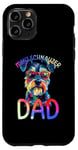 Coque pour iPhone 11 Pro Mini Schnauzer Dad Color Pop Art Hommes Mini Schnauzer Lovers