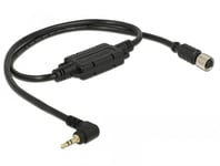 NAVILOCK Connection Cable M8 female serial waterproof > 2.5 mm 3 pin stereo jack male 90Â° TTL (5 V) 1.2 m