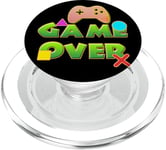 Game Over Vintage Retro Jeux Vidéo Gaming PopSockets PopGrip pour MagSafe