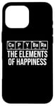 iPhone 16 Pro Max Capybara The Elements Of Happiness Periodic Table Funny Case