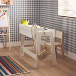 Bureau blanc avec chaise pour enfant