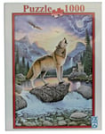 FX SCHMID 1000 Jigsaw Puzzle NIGHT OF THE WOLF Howling Wolves 50x70cm