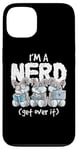 Coque pour iPhone 13 Bunny I'm A Nerd Get Over It Nerdy Geek Rabbit Reading Gamer