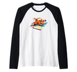 Disney Pixar Cars 2 Mater Eat My Rust Colorful Retro Logo Raglan Baseball Tee