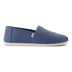 TOMS Men's Alpargata Oxford Flat, Slate Blue Refibra, 10 UK