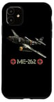 Coque pour iPhone 11 La Seconde Guerre mondiale 2 avion de chasse allemand ME 262