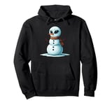 Funny Alien Snowman Scarf Christmas Womens Mens Kids Pullover Hoodie