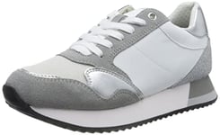 Geox Femme D Doralea Basket, White Lt Grey, 37 EU