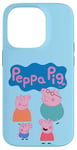 Coque pour iPhone 14 Pro Peppa Pig Cute Family Group Shot Logo