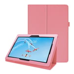 Lenovo Tab E10 litsi nahkainen suojakotelo - Pinkki