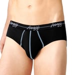 Sloggi 2P For Men Start Midi Svart bomull Large Herre