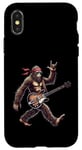 Coque pour iPhone X/XS Retro Bigfoot Rock Music Men Kids Women Funny Bigfoot Rock