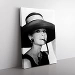 Big Box Art Audrey Hepburn (2) Canvas Wall Art Print Ready to Hang Picture, 76 x 50 cm (30 x 20 Inch), Multi-Coloured