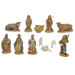 Alfred Kolbe Krippen BL Set de 12 Figurines de crèche de Noël en Plastique Peint 8 cm