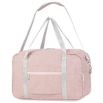 Narwey pour Sac de Voyage Avion Ryanair 40X20X25 Bagages à Main Pliable Bagages Sac Cabine sous Le Siège pour Femme et Homme 20L (Rose)