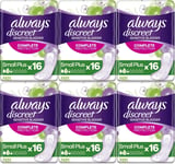 Always Discreet Sensitive Bladder Incontinence Pads Liners Small Plus Pack of 96