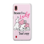 Original Disney Marie Cat TPU Case for Samsung Galaxy A10, Liquid Silicone Cover, Flexible and Slim, Protective for Screen, Shockproof and Anti-Scratch Phone Case