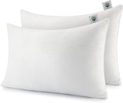 Martian Dreams Hybrid Pillow Microfiber & Shredded Memory Foam Fill - 2 Pack - -