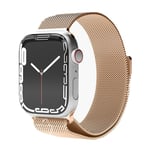 Vonmählen Apple Watch (38/40/SE/41/42mm) Milanese Loop Rustfritt stål Reim - Rose Gold