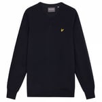 Lyle &amp; Scott Mens V Neck Pullover - Dark Navy, XX-Large