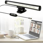 Lumière Led Pour Ordinateur Portable, Lumière Pour Ordinateur Portable Pour Visioconférence, Lampe De Bureau, Barre Lumineuse D'écran Usb, 10 Luminosité/3 Températures De Couleur/Économie D'espace