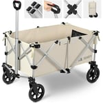 Chariot pliable en aluminium avec frein, chariot pliable de grande capacité, chariot de transport avec cadre en aluminium - Sekey