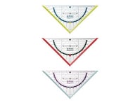 Herlitz Geometry Triangle My.Pen 16Cm With Grip, 45° Triangel, Plast, Multifärg, Transparent, 16 Cm, 1 Styck, 95 Mm