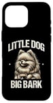 Coque pour iPhone 16 Pro Max Little Dog Big Bark Poméraniens Chien Poméranien