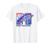 MTV Music Television Tie Dye Stars Big Chest Logo T-Shirt