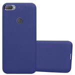 Cadorabo Housse Compatible Avec Htc Desire 12 Plus En Frost Bleu Foncé - Étui De Protection En Silicone Tpu Flexible